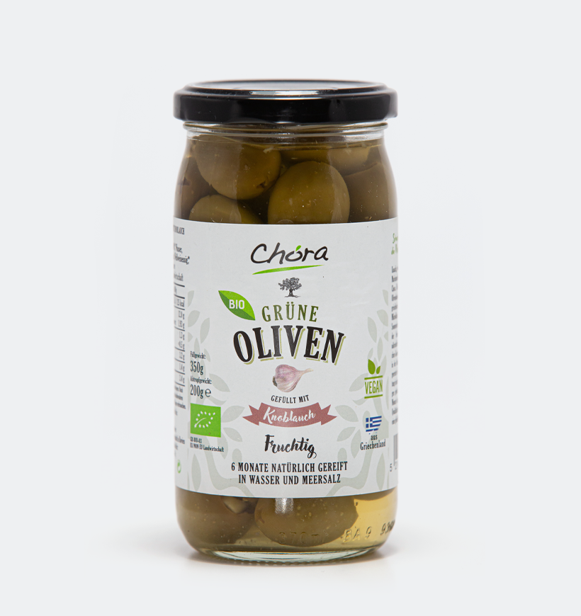 Chora Bio Grüne Olive Knoblauch