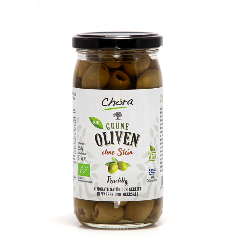 Chora Bio Grüne Olive ohne Stein
